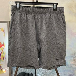 Nike Yoga standard fit size medium gray athletic shorts